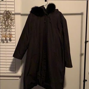 1 MADISON BLACK GENUINE GOX FUR WOMENS SIZE 2X